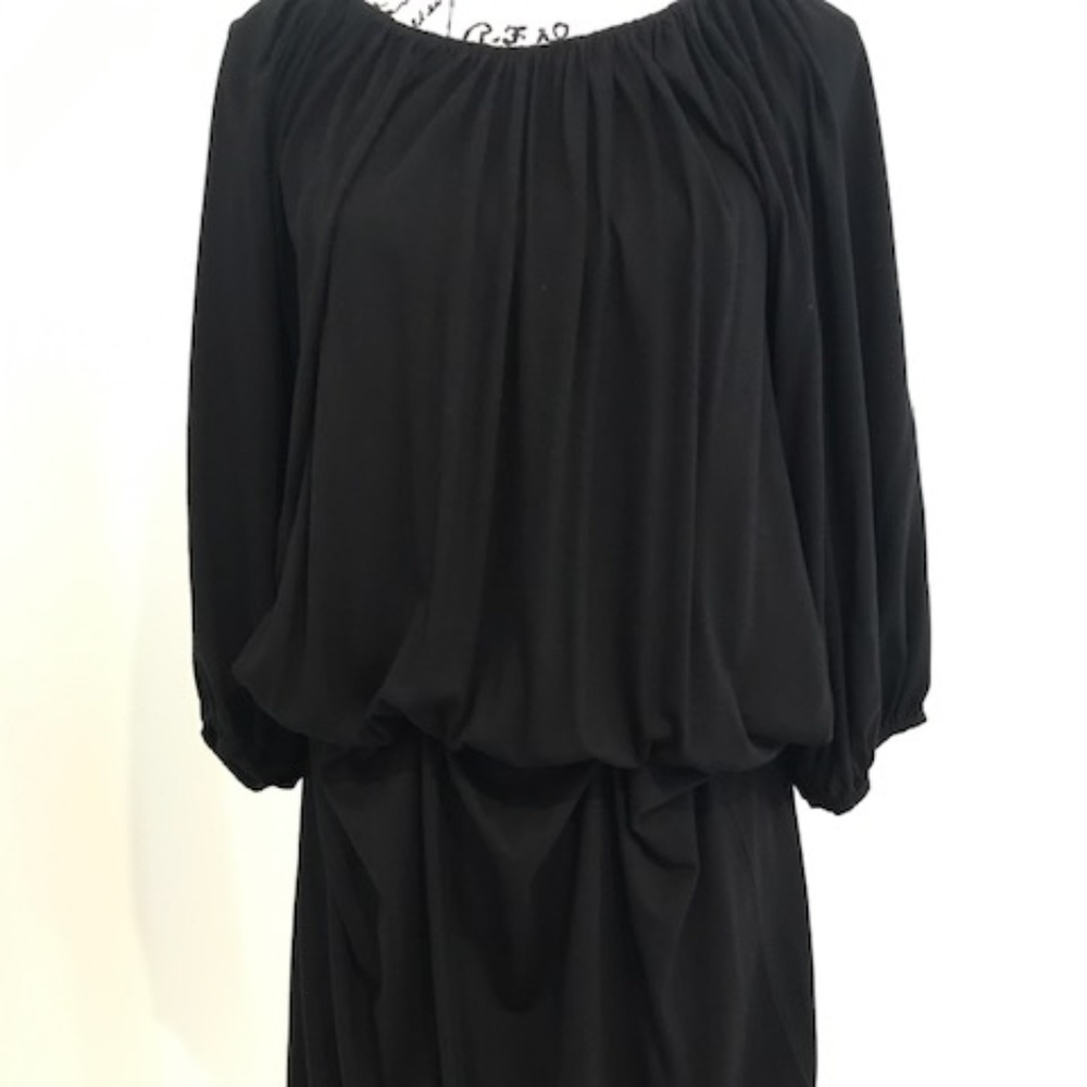 Talbots Black dress with elastic waist Size M